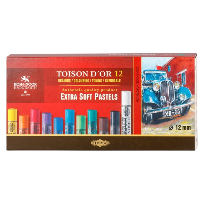 Пастель сухая худож. TOISON D`OR EXTRA SOFT 8552 12цв/наб карт 8552012001KZ 1618129 - фото 755826