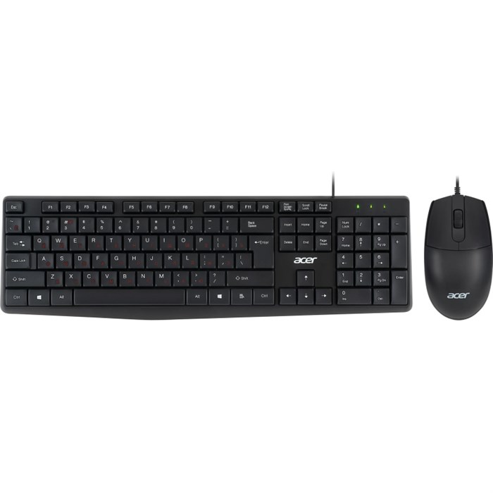 Набор клавиатура+мышь Acer OMW141 кл/мышь:черный USB (ZL.MCEEE.01M) - фото 760843