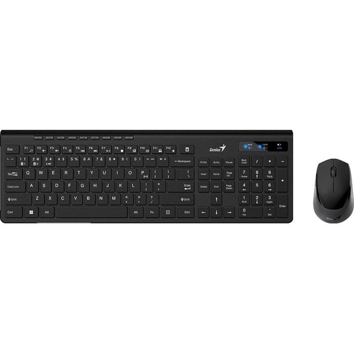 Набор клавиатура+мышь Genius SlimStar 8230, беспроводной, черный - фото 761644