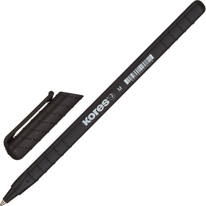 Ручка шариковая неавтомат. KORES K0R-MSuperSlide0,5треу.черн.рез.корп - фото 762867