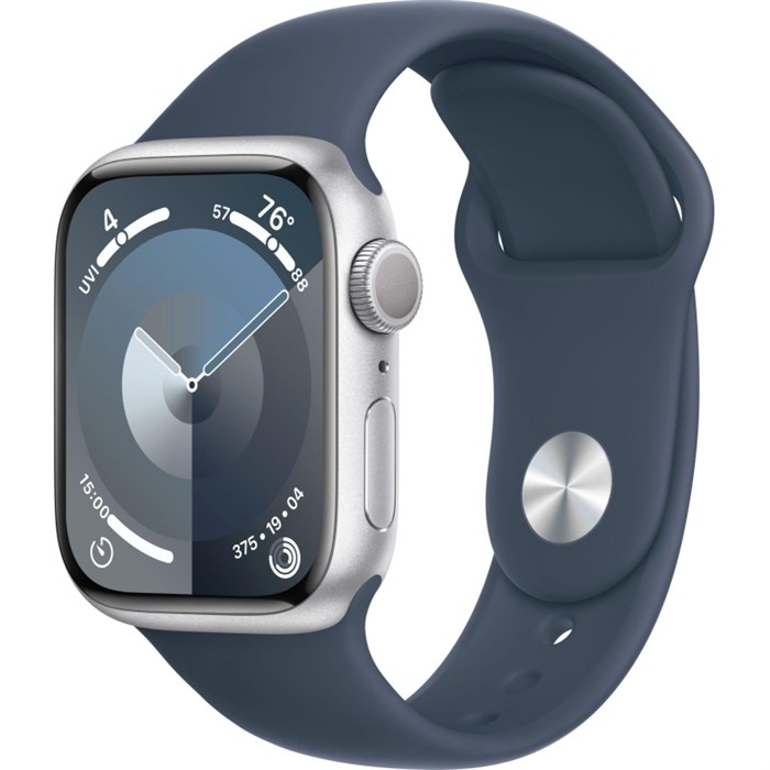 Смарт-часы Apple Watch Series 9 A2978 41мм OLED корп.сереб.(MR903ZP/A) - фото 765337