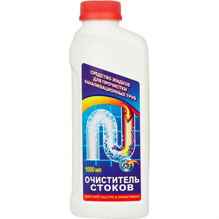 Средство для прочистки труб ОЧИСТИТЕЛЬ СТОКОВ 1л Аквалон 72042 - фото 765918