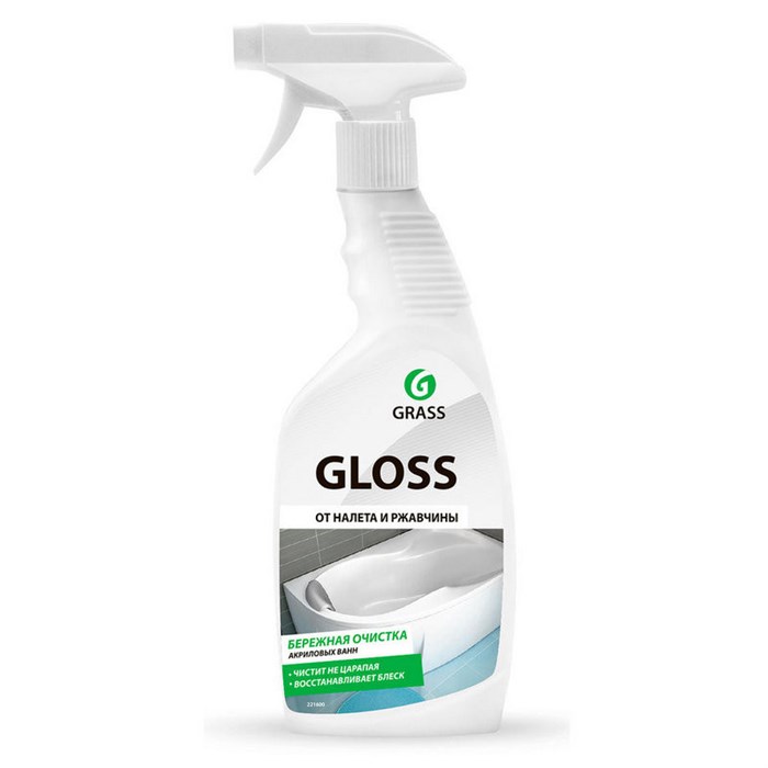 Средство для сантехники Grass Gloss Gel от налета и ржавч акр 0,6л_т/р 937660 - фото 766282