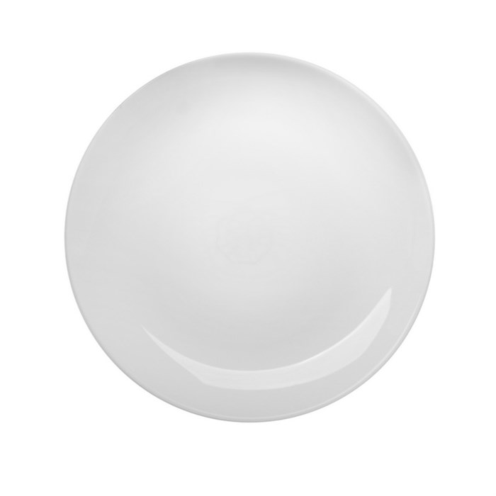 Тарелка десертная 20см фарфор Royal White белая TUDOR (TU2204-2) - фото 777297