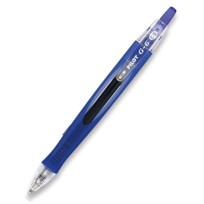Ручка гелевая автомат. PILOT BL-G6-5 резин.манжет. син 0,3мм Япония - фото 779407