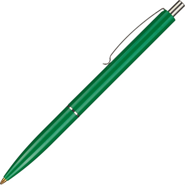 Ручка шариковая автомат. SCHNEIDER K15 корп зел/стержень синий 0,5мм - фото 779514