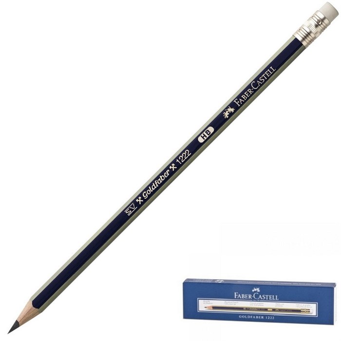 Карандаш чернографитный Faber-Castell GOLDFABER 1222, НВ/116800, с ласт. 392881 - фото 780485