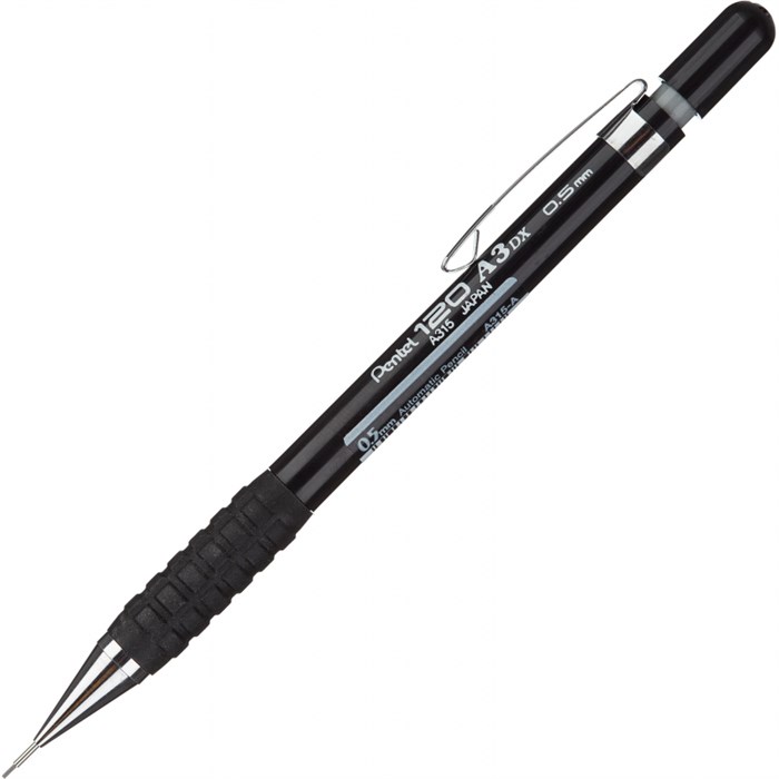 Карандаш механический Pentel A315-AX 0,5мм черный 115922 - фото 780606