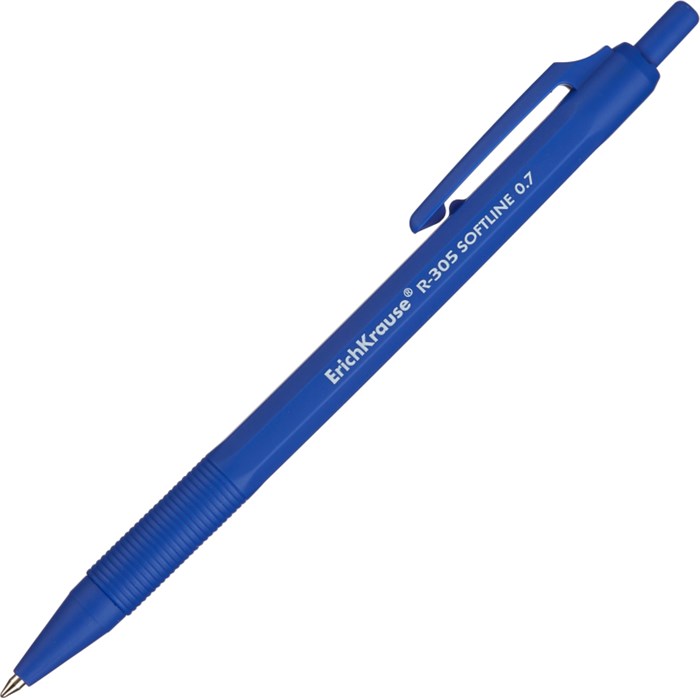 Ручка шариковая автомат. Erich Krause R-305, масл,синий - фото 781884