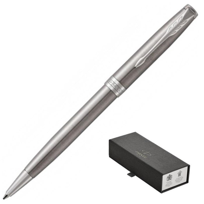 Ручка шариковая PARKER SONNET STAINLESS STEEL СT черный 0,8мм 1931512 691210 - фото 786312