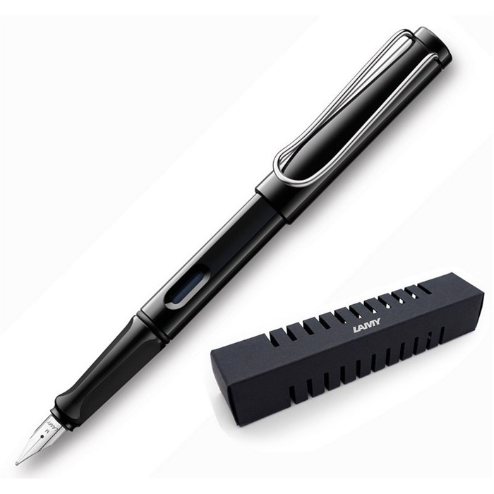 Ручка перьевая LAMY 019 safari, Черный, F, 4000232 881306 - фото 787053