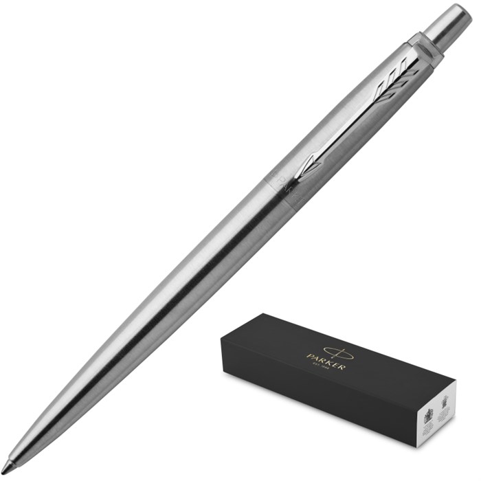 Ручка шариковая автоматическая Parker Jotter XL Grey 1мм син подар 2122756 1731739 - фото 790672