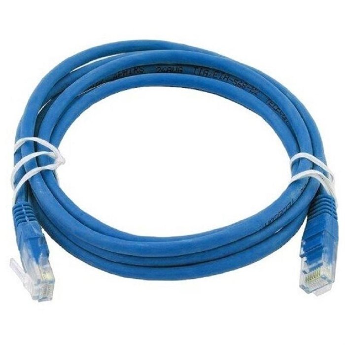 Патч-корд ExeGate UTP-RJ45-RJ45-5e-0,5M-BL, cat.5e, 0.5м &lt;EX172877RUS 1469953 - фото 794729