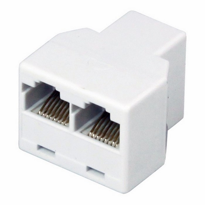 Переходник Rexant RJ-45(8P-8C)/гнездо-2гнезда/50 шт. (03-0103) 985419 - фото 795813