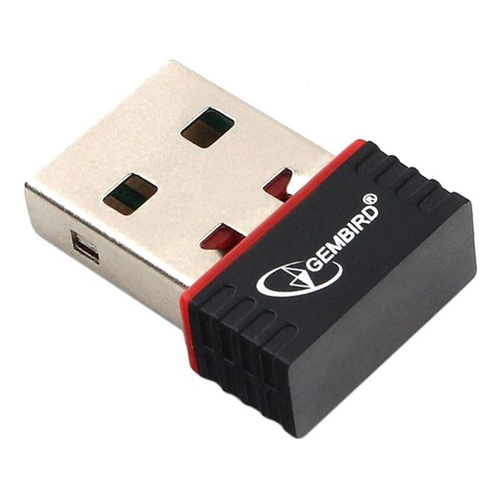 Сетевой адаптер микро WiFi Gembird 150 Мбит, USB, 802.11b/g/n 1448517 - фото 796330