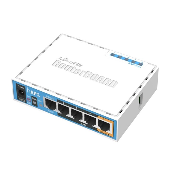 Маршрутизатор Wi-fi MikroTik hAP ac Lite RB952Ui-5ac2nD, AC750,USB,PoE 1914180 - фото 797489