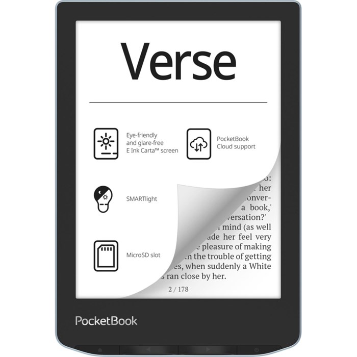 Книга электронная PocketBook 629 Verse Bright Blue (PB629-2-WW) - фото 797690