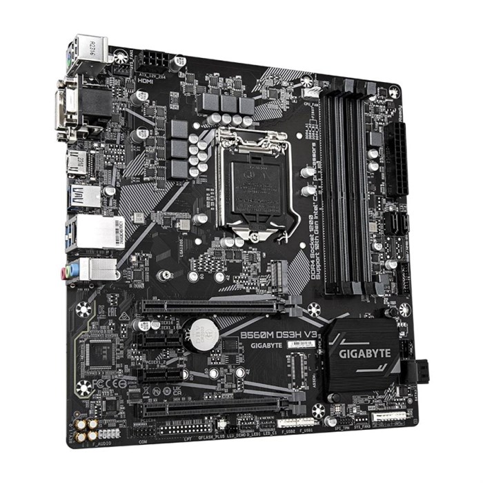 Материнская плата Gigabyte B560M DS3H V3 Socket 1200, Intel H470, 4xDDR4 - фото 797713