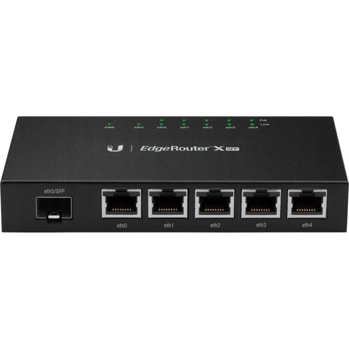 Маршрутизатор Ubiquiti X SFP (ER-X-SFP) 2 ядра (880 МГц), 5x 1G RJ45, 1xSFP 1984671 - фото 798035