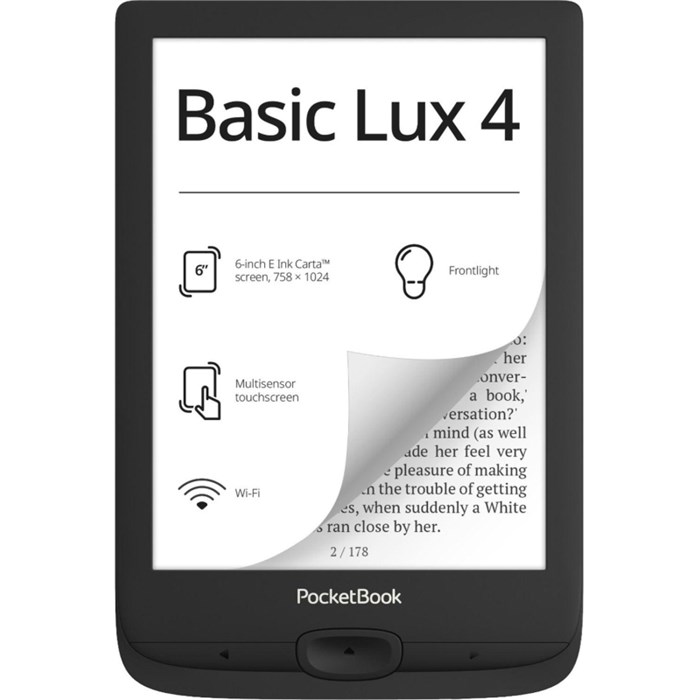 Книга электронная PocketBook 618 Basic Lux 4 Ink (черный) (PB618-P-WW) - фото 798061