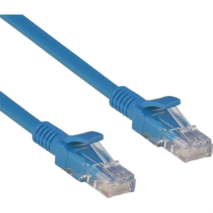 Патч-корд ExeGate UTP-RJ45-RJ45-C6-0,5M-BL, UTP, cat.6, 0,5м, синий 2047380 - фото 798911