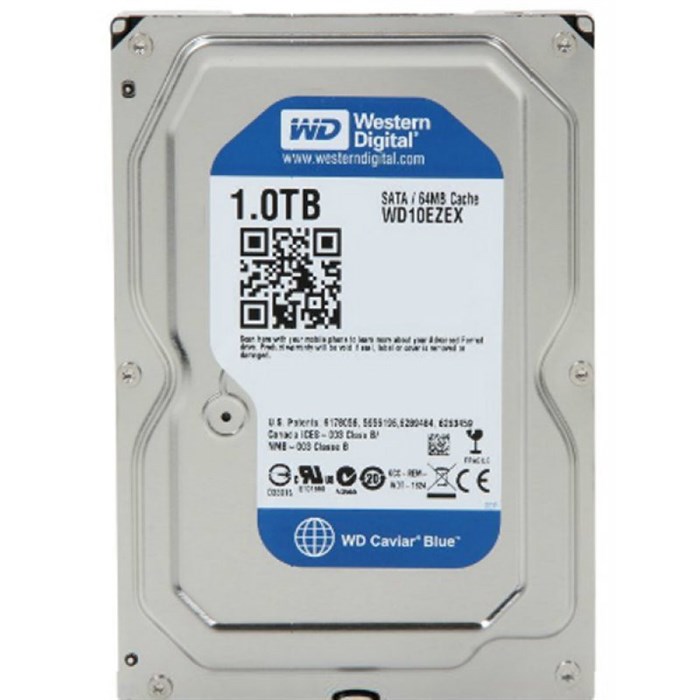 Жесткий диск WD Original SATA 1Tb WD10EZEX Caviar Blue (7200rpm) 64Mb 3.5 610403 - фото 799576