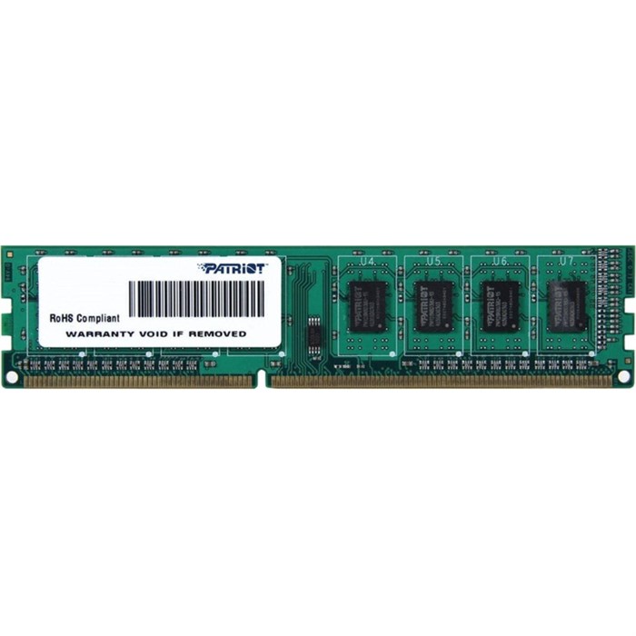 Модуль памяти Patriot SL DDR3 4GB 1600MHz 1.35V UDIMM (PSD34G1600L81) 1425496 - фото 800892