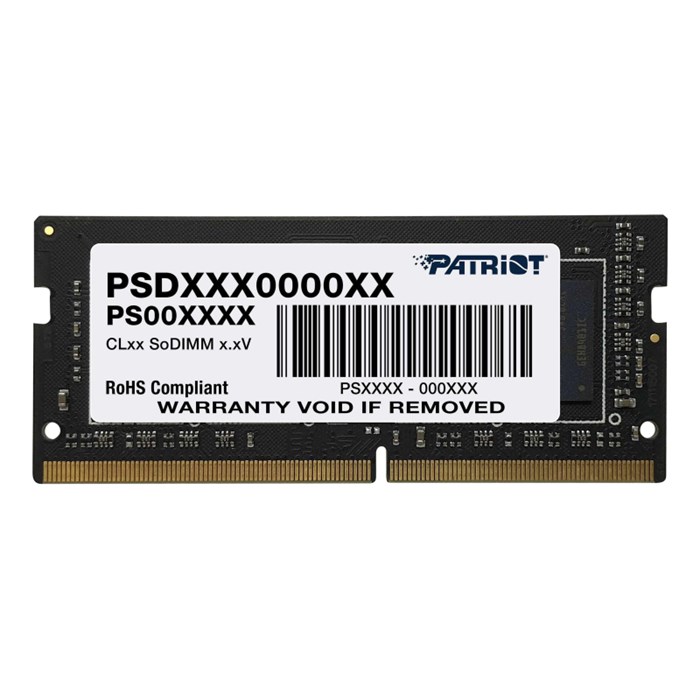 Модуль памяти Patriot DDR4 SO-DIMM 32Gb 3200МГц CL22 (PSD432G32002S) - фото 801016