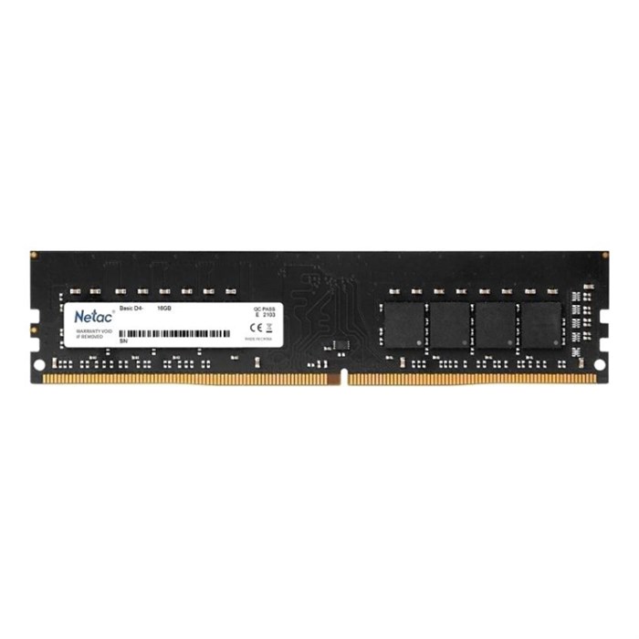 Модуль памяти Netac Basic DDR4 DIMM 16Gb 3200Мгц CL16(NTBSD4P32SP-16) 1673832 - фото 801257