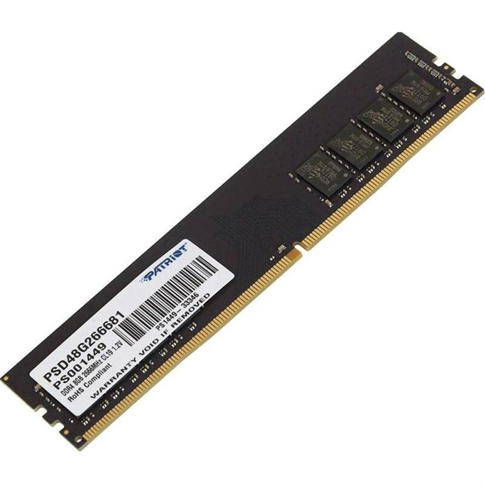 Модуль памяти Patriot DDR4 8Gb DIMM 2666МГц CL19 (PSD48G266681) 1712799 - фото 801536