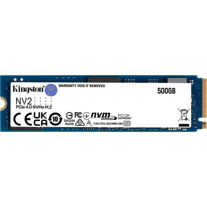 SSD накопитель Kingston 500Gb NV2 M.2 PCI-E 4.0 x4, NVMe (SNV2S/500G) 1831410 - фото 801600