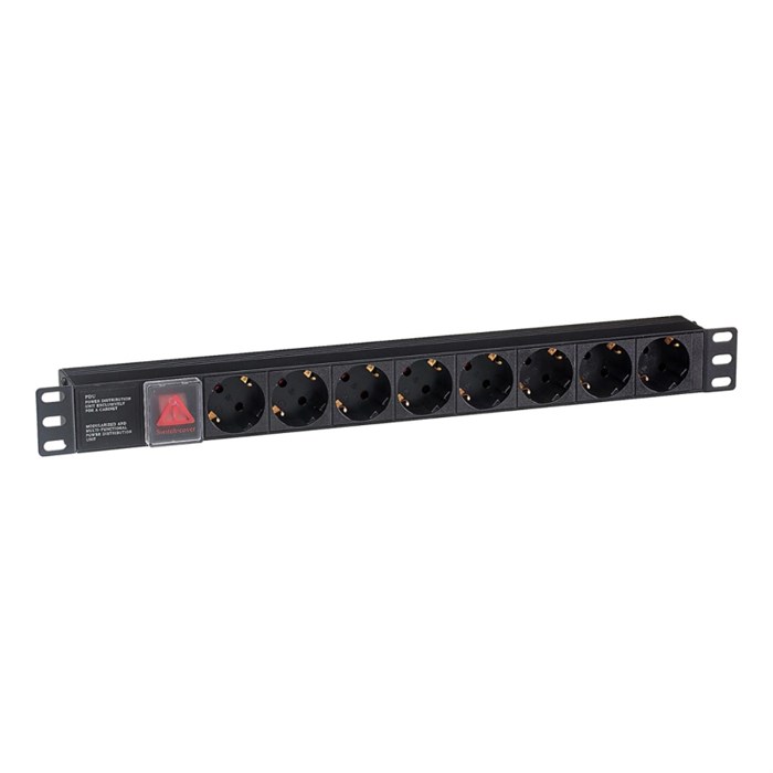 Блок розеток ExeGate ServerPro PDU-19H801 Al-8S-C14-SW (EX280840RUS) 1930055 - фото 801867