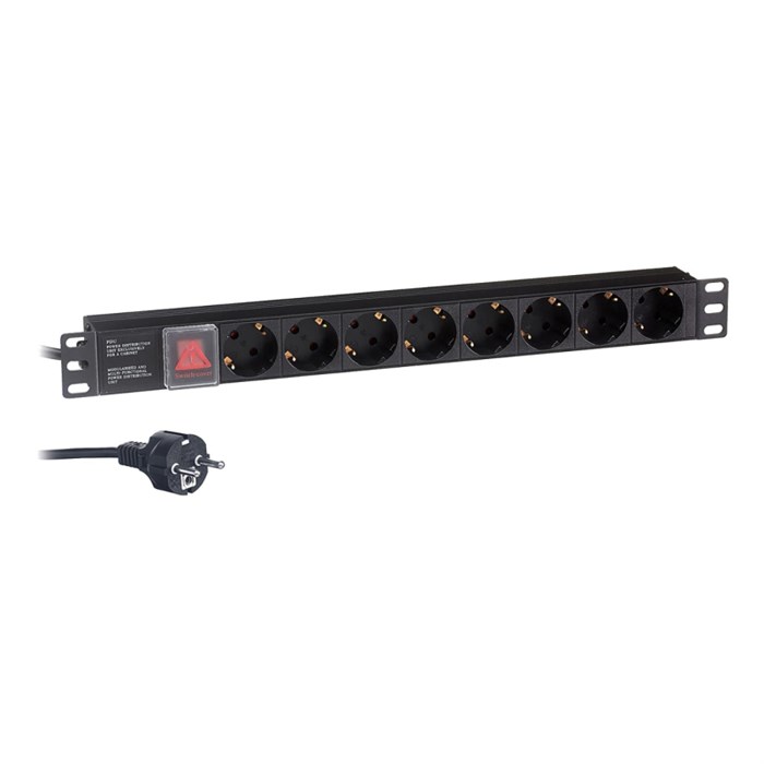 Блок розеток ExeGate ServerPro PDU-19H802 Al-8S-EU1.8CU-SW (EX280841RUS) 1930056 - фото 801879