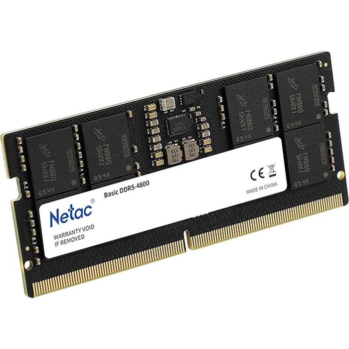 Модуль памяти Netac Basic SODIMM 16GB DDR5-4800(NTBSD5N48SP-16) - фото 802139