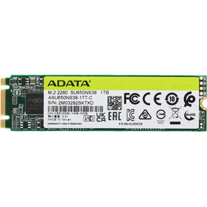 SSD накопитель ADATA Ultimate SU650(ASU650NS38-1TT-C),1024GB, M.2, SATA3 2005535 - фото 802269