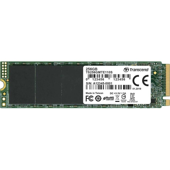 SSD накопитель Transcend MTE110S(TS256GMTE110S),256GB, M.2,NVMe,PCIe 3.0 x4 2005526 - фото 802290