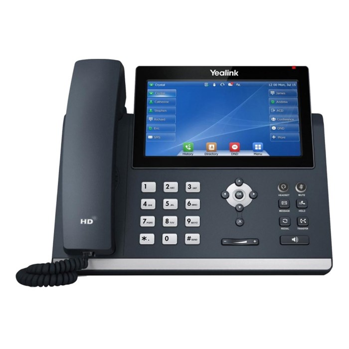 IP-телефон Yealink SIP-T48U, цв экран, 2 USB, 16 аккаун., PoE, GigE, без БП - фото 815711