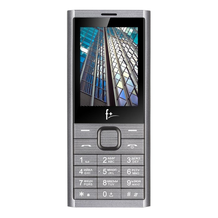 Мобильный телефон F+ B241 Dark Grey, 2.4'', 32MB RAM, 32MB, 0.08Mpix, 2 Sim - фото 816589