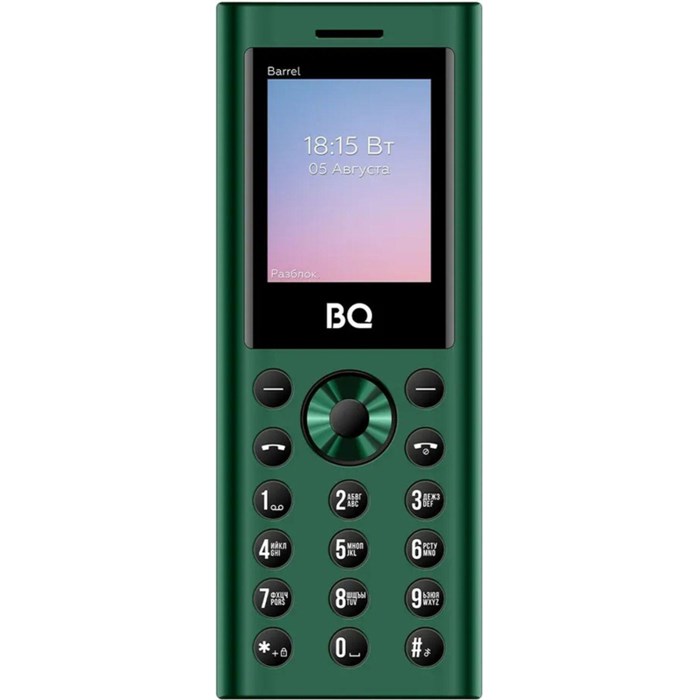 Мобильный телефон BQ 1858 Barrel Green+Black 2044473 - фото 820368