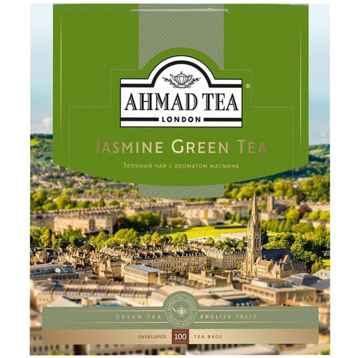 Чай Ahmad Green Jasmine Tea зеленый 100пак/уп 475-08 - фото 824400