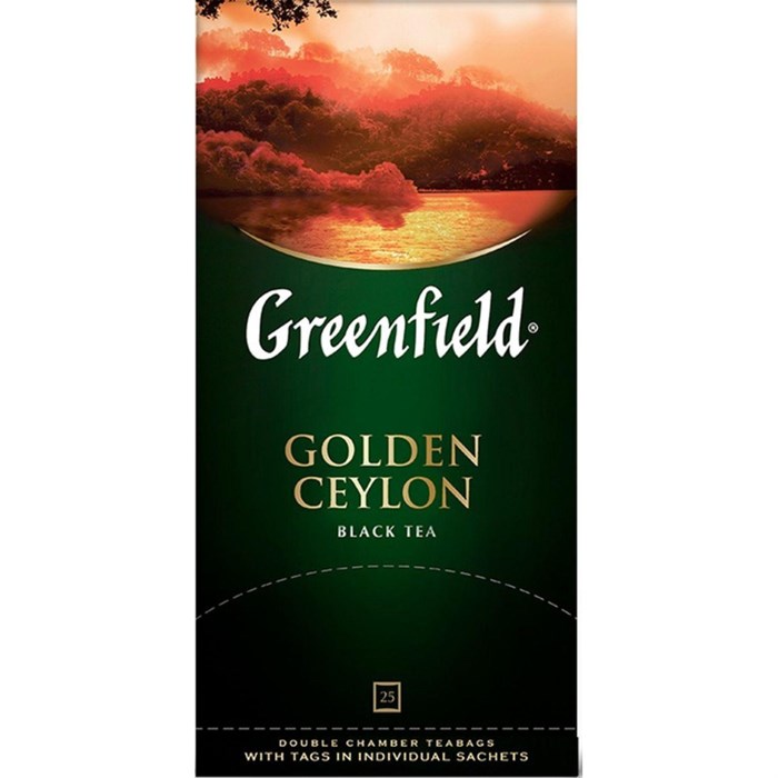 Чай Greenfield Golden Ceylon черный фольгир.25пак/уп 0352-10 - фото 824589