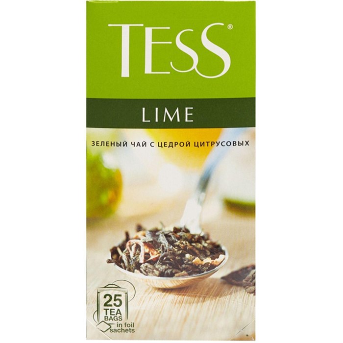 Чай зеленый ТЕSS Лайм 1,5г*25пак - фото 824748