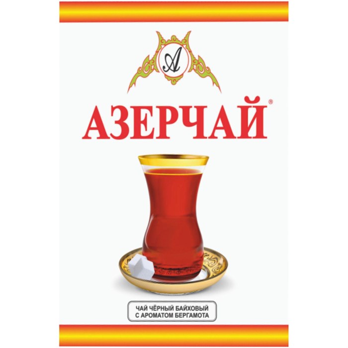 Чай Азерчай черный с ароматом бергамота среднелестовой,100г 250190 - фото 825497