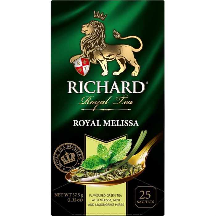 Чай Richard Royal Melissa зелен., 25 пак - фото 825641