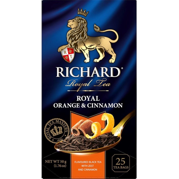 Чай Richard Royal Orange&Cinnamon черн., 25 пак, 14143 - фото 825657