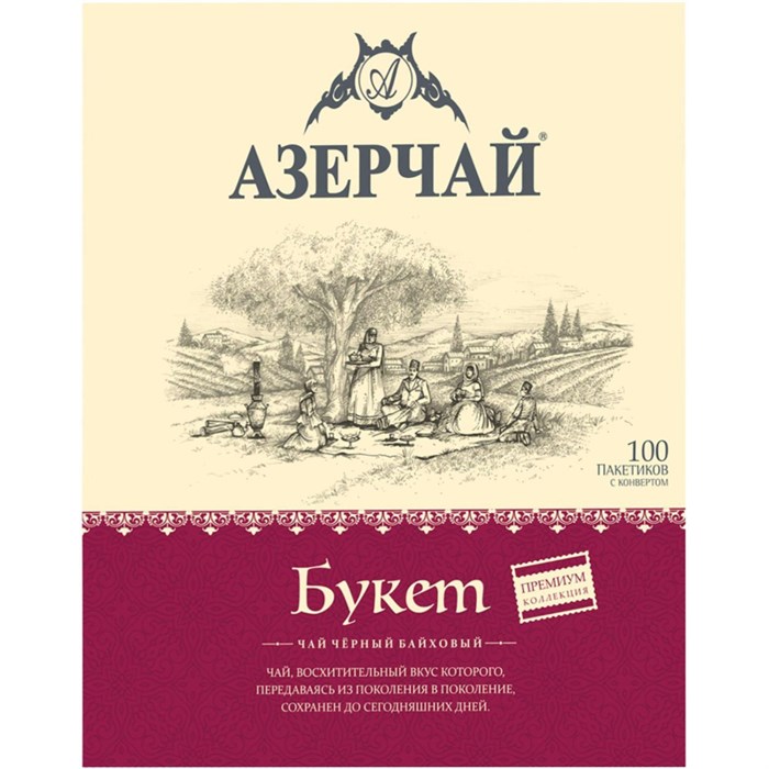 Чай Азерчай Premium Collection Buket черн.байх с кон., 100пакx1,8гр - фото 825816