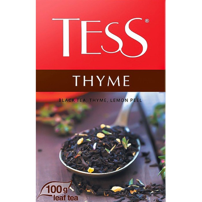 Чай листовой черный Tess Thyme 100 г (чабрец) 1221742 - фото 825884