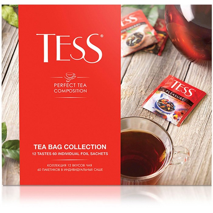 Чай Tess набор чая 12 видов, 1уп/60пак. 1175-12-4 - фото 826061