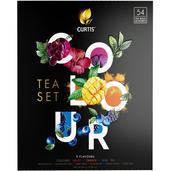 Чай Curtis Colour Tea Set пакетированный ассорти 9 вкусовx6шт, 84,6г 1895933 - фото 827992