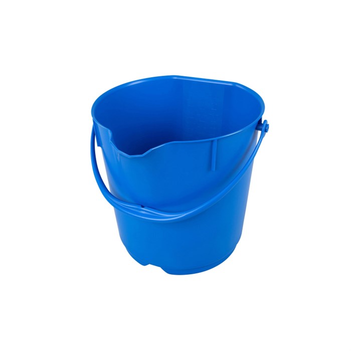 Ведро FBK 15л синее, армир. пластик противоударный, круглое, 80101-2 - фото 829817